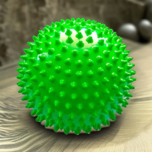 Мяч мягкий массажный ЕЖИК 12 см, зеленый Альпина Пласт