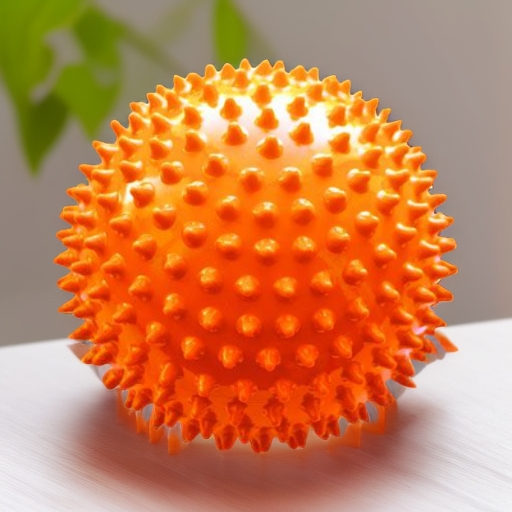 Мяч мягкий массажный ЕЖИК 18 см, оранжевый Альпина Пласт