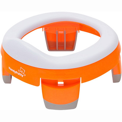 Дорожный горшок и насадка на унитаз HandyPotty оранжевый Roxy-Kids