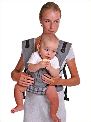 Cлинг-рюкзак БЕБИМОБИЛЬ ПРЕМЬЕР серый Чудо-Чадо