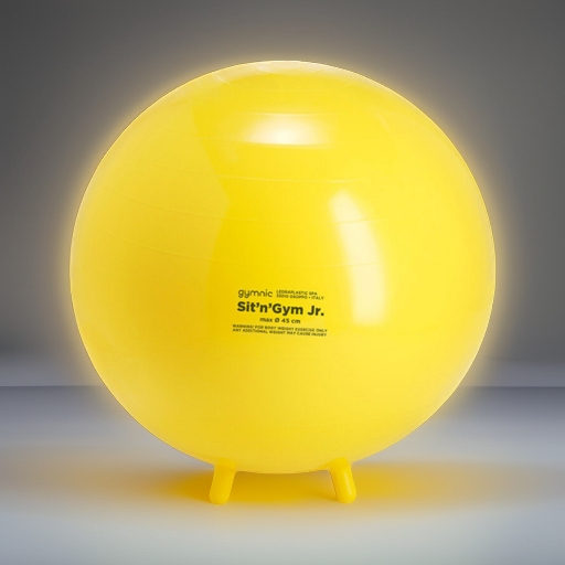 Мяч для фитнеса с ножками Sit n Gym Jr. желтый 45 см Ledraplastic