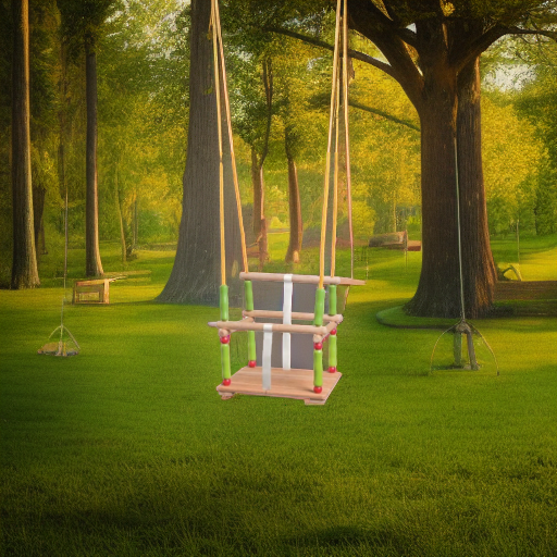 Качели деревянные Woody