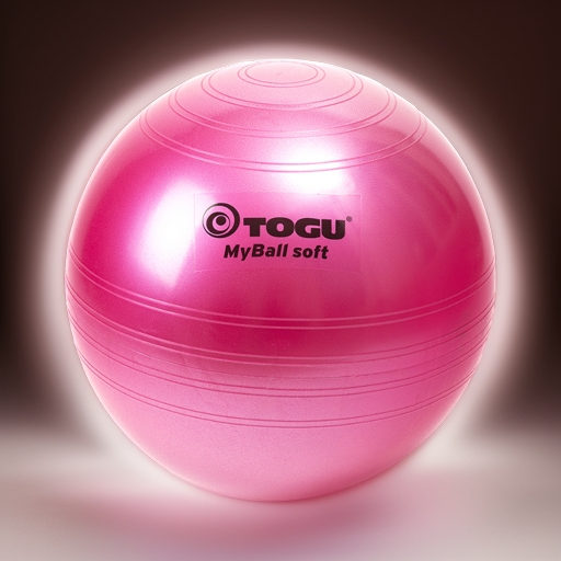 Гимнастический мяч TOGU My Ball Soft 65 см красный перламутровый