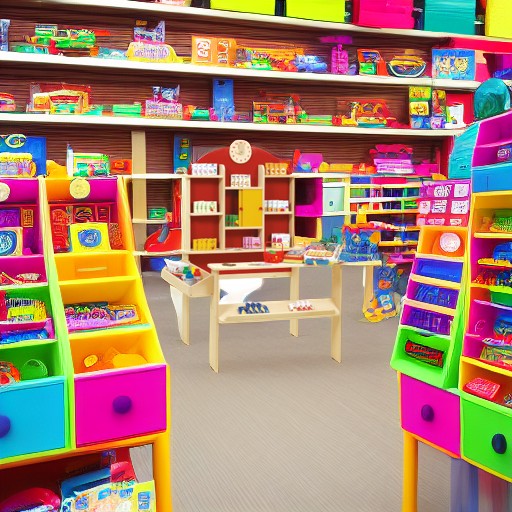 Детский игровой магазин с аксессуарами, красный/натуральный Roba