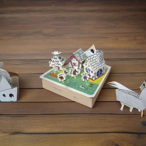 Домик из картона ТРИ ПОРОСЕНКА CartonHouse