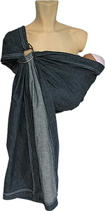 Слинг с кольцами ДЖИНС, единоразмерный Чудо-Чадо