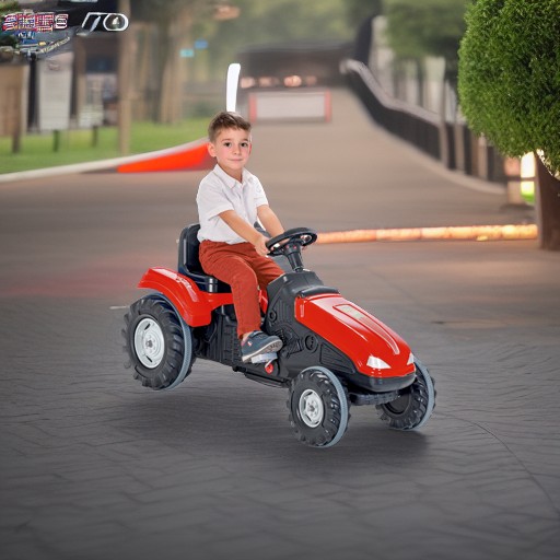 Педальная машина Трактор MEGA красный Pilsan