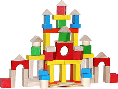 Конструктор деревянный СТРОИМ САМИ, 66 деталей Краснокамская игрушка