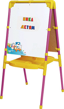 Мольберт с большим пеналом сиреневый Ника