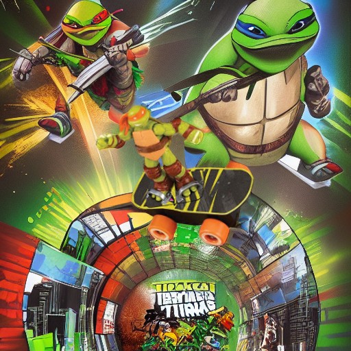 Скейтборд ЧЕРЕПАШКИ-НИНДЗЯ Playmates Toys