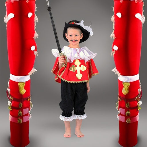 Карнавальный костюм Мушкетер красный, рост 128 Lipta TDP