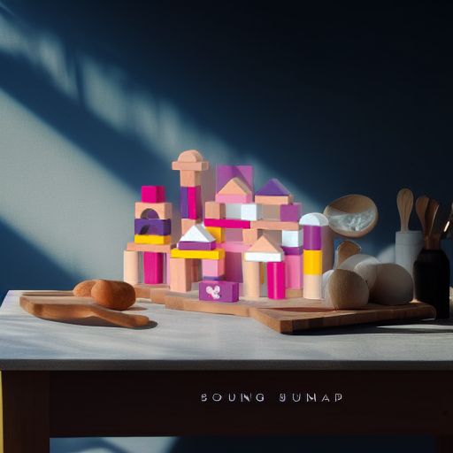 Кубики деревянные розовые, 50 шт. Woody