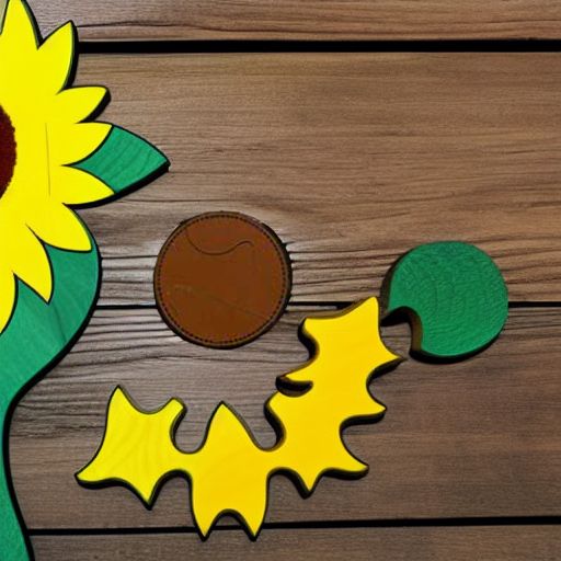 Пазл деревянный РОСТ ПОДСОЛНУХА, 4 слоя Rolf