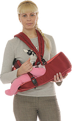 Рюкзак-кенгуру BabyActive Simple, вишневый Чудо-Чадо