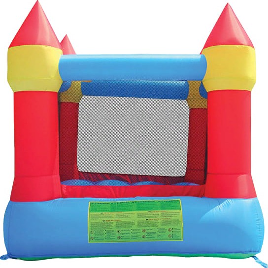 Надувной батут с горкой Мини-крепость Happy Hop