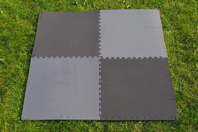 Мягкий пол универсальный 60х60 см черно-серый, 1,5 м2