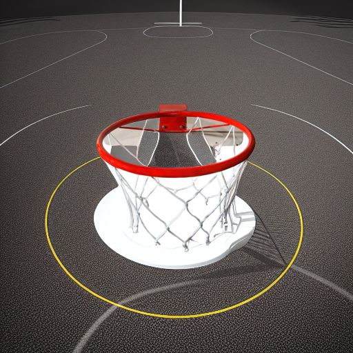 Кольцо баскетбольное с сеткой d=380 мм