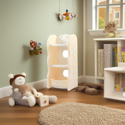 Стеллаж для игрушек 3 полки бежевый Edu-Play