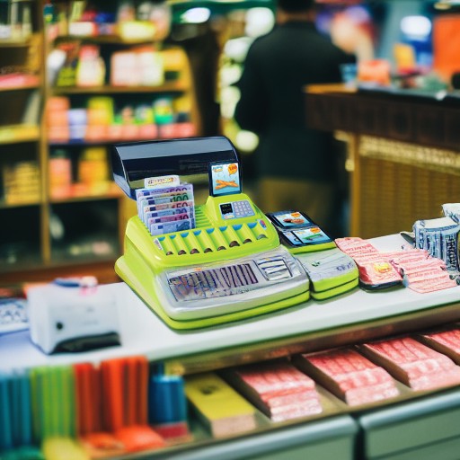 Кассовый аппарат с банкнотами, монетами и банковскими картами (евро) Miniland