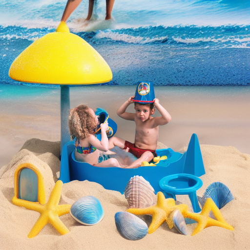 Песочница-ракушка MAXI голубая Paradiso