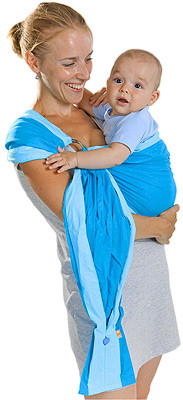 Слинг с кольцами БАБОЧКА темная бирюза, размер S Чудо-Чадо