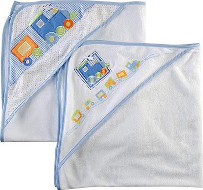 Полотенце с капюшоном ПАРОВОЗИК Luvable Friends