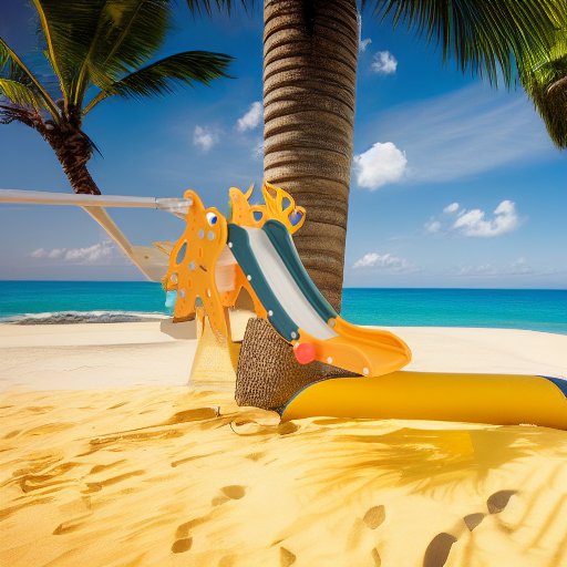 Горка Морская звезда с баскетбольным кольцом желтая