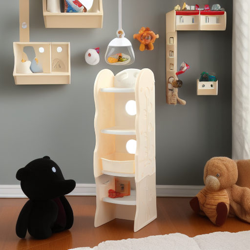 Стеллаж для игрушек 3 полки бежевый Edu-Play