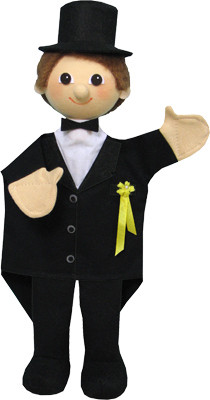 Кукла на руку ЖЕНИХ Moravska Ustrenda Brno