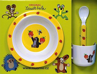 Набор КРОТИК 4 предмета, желтый Moravska Ustrenda Brno