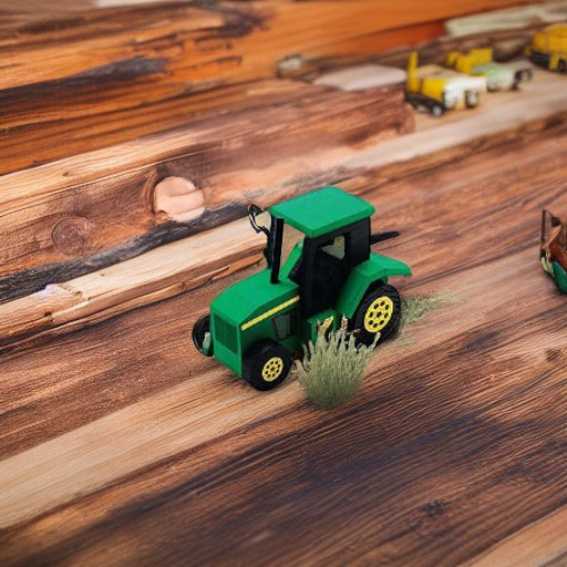 Модель деревянная ТРАКТОР Colorific