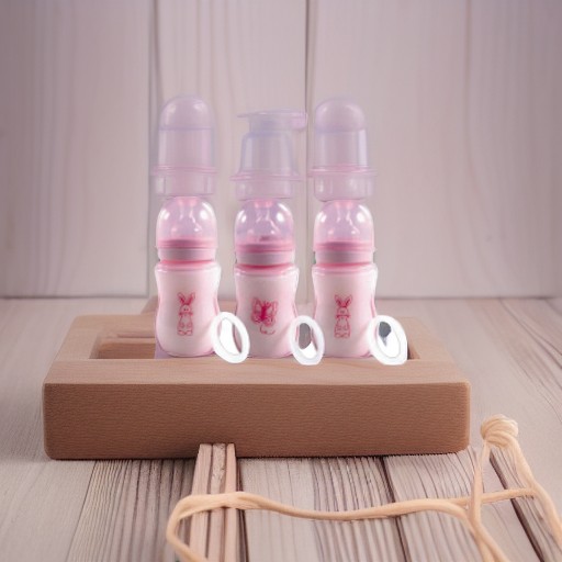 Бутылочки для кормления АНТИКОЛИК, 3 шт., розовые Nurtria