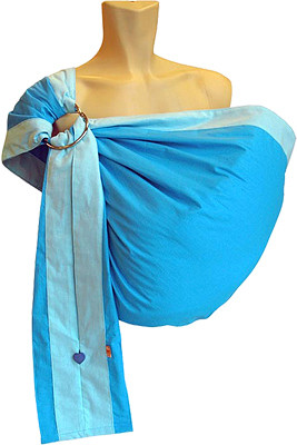 Слинг с кольцами БАБОЧКА темная бирюза, размер S Чудо-Чадо