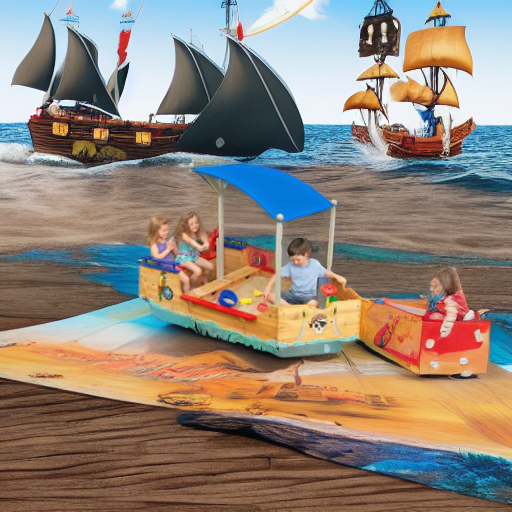 Песочница деревянная ПИРАТСКАЯ ЛОДКА KidKraft