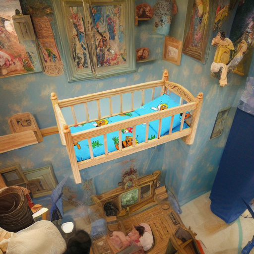 Кроватка деревянная большая ТД Дворики