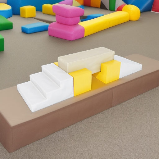 Мягкие игровые блоки Мост Pastel Romana