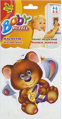 Магнитные пазлы ЛЕСНЫЕ ЖИТЕЛИ Vladi Toys