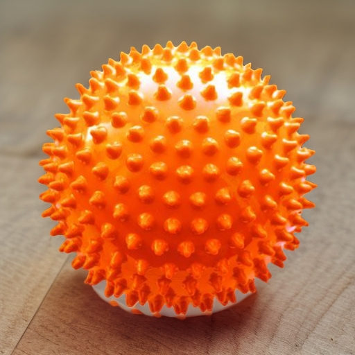 Мяч мягкий массажный ЕЖИК 18 см, оранжевый Альпина Пласт