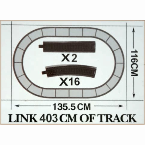 Железная дорога с паровозом с контейнерам FenFa