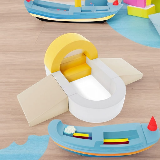 Мягкие игровые блоки Лодка Pastel Romana