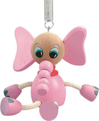 Подвеска на пружине РОЗОВЫЙ СЛОН Woody