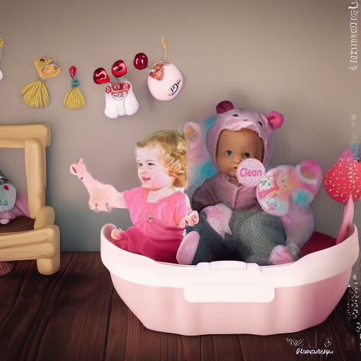 Пупс с аксессуарами WARM BABY (набор для купания)