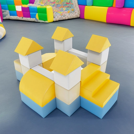 Мягкие игровые блоки Форт Pastel Romana