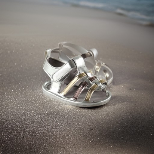 Сандалики для девочки серебряные, 12-18 месяцев Luvable Friends