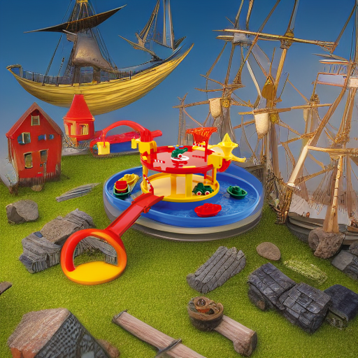 Набор Viking City Порт 2-х уровневый с гаванью