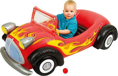 Надувной сухой бассейн ГОНОЧНАЯ МАШИНА с шариками Upright