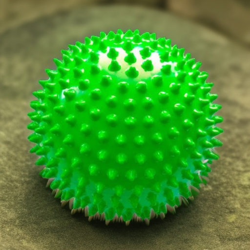 Мяч мягкий массажный ЕЖИК 12 см, зеленый Альпина Пласт