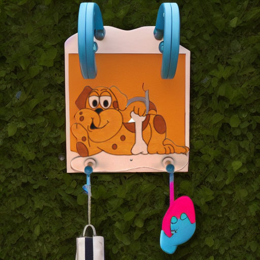 Вешалка настенная ПЕСИК, 2 крючка Pomy Toys