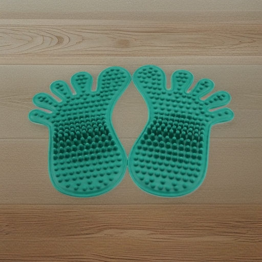 Детский массажный коврик Следочки, 2 штуки (каучук)