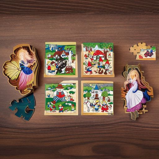 Пазлы деревянные СКАЗКИ, 4 штуки Rolf